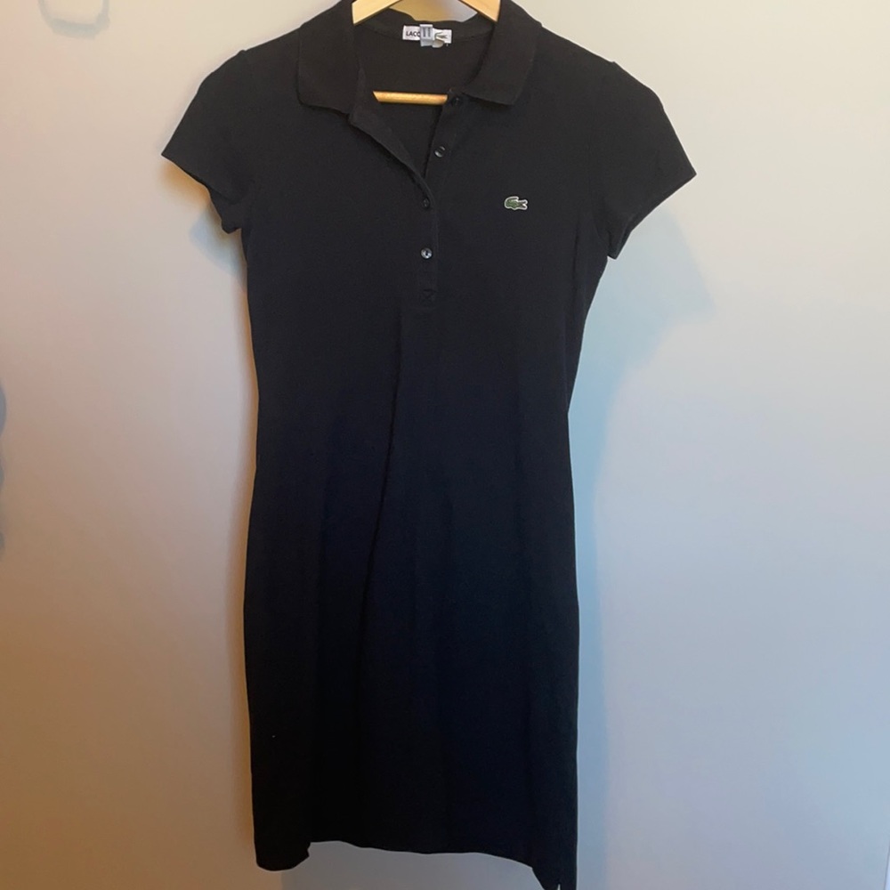Lacoste Womens's Black Polo Dress